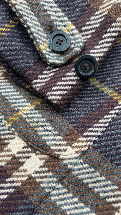 Cappotto in lana check