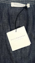 Gilet denim con cartellino