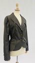 Blazer gessato con cartellino
