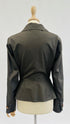 Blazer gessato con cartellino