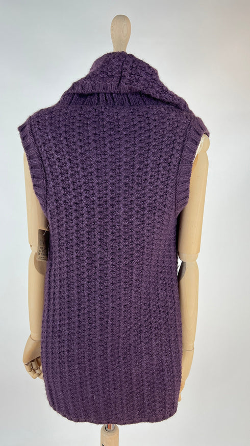 Gilet con maxi scollo