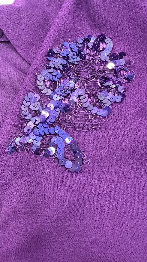 Camicia crepe asimmetrica con cartellino