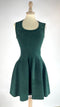 Abito corto verde smeraldo
