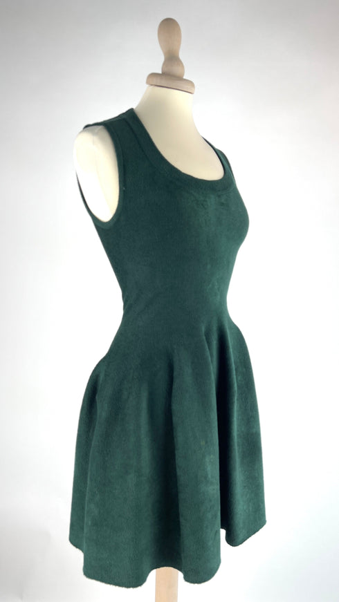 Abito corto verde smeraldo