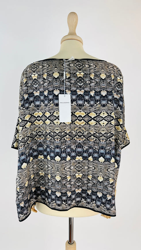 Top kaftano con cartellino