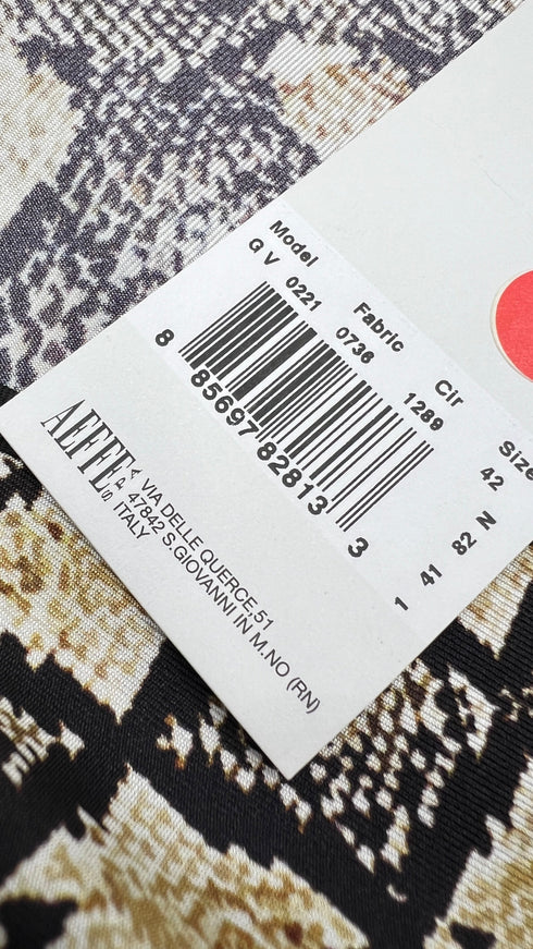 Top kaftano con cartellino