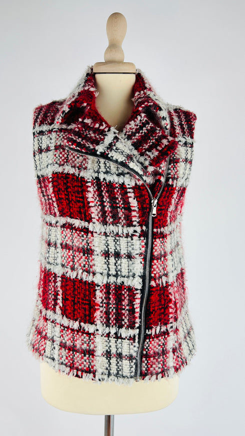Gilet tweed tartan