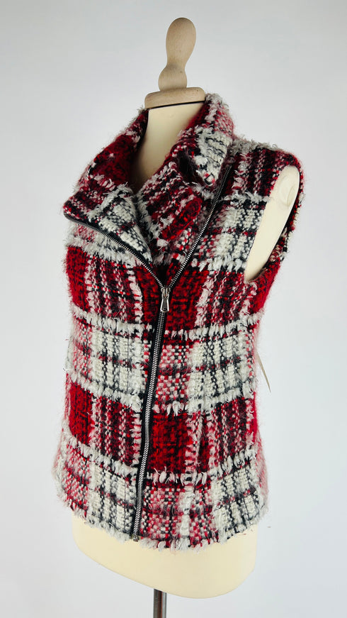 Gilet tweed tartan