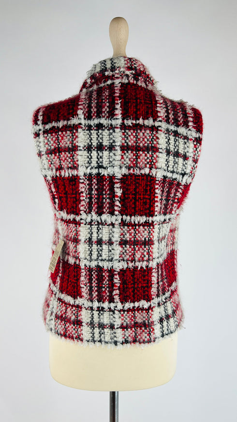 Gilet tweed tartan