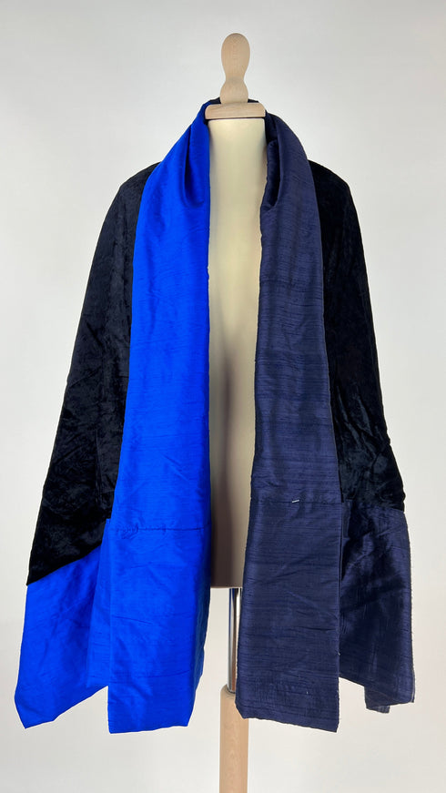 Maxi stola doppio tessuto