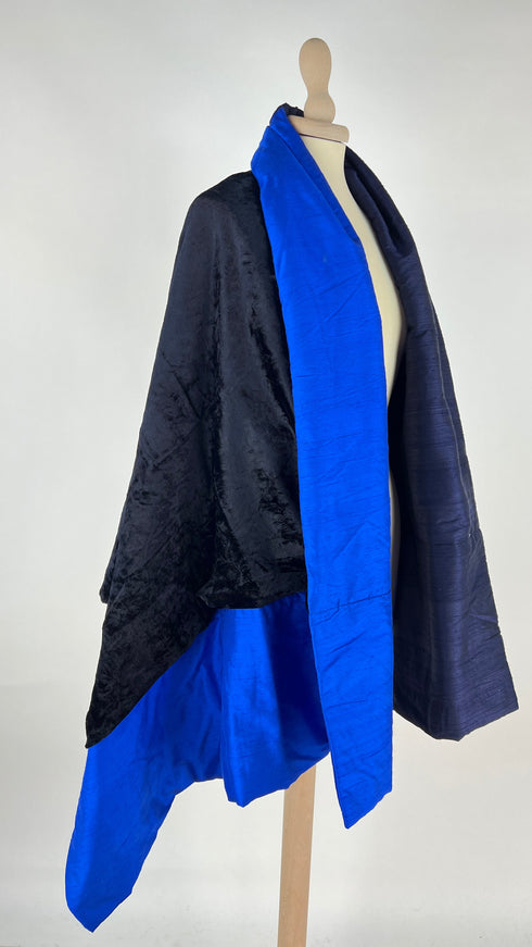 Maxi stola doppio tessuto