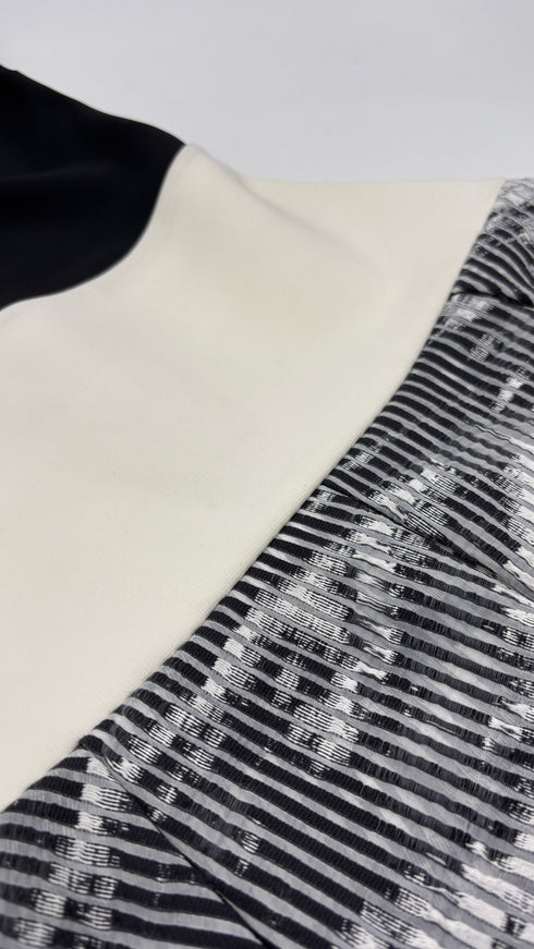 Abito midi color block