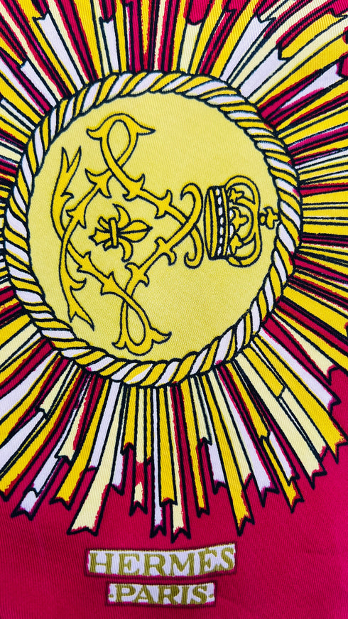 Foulard "Soleil Royal" vintage