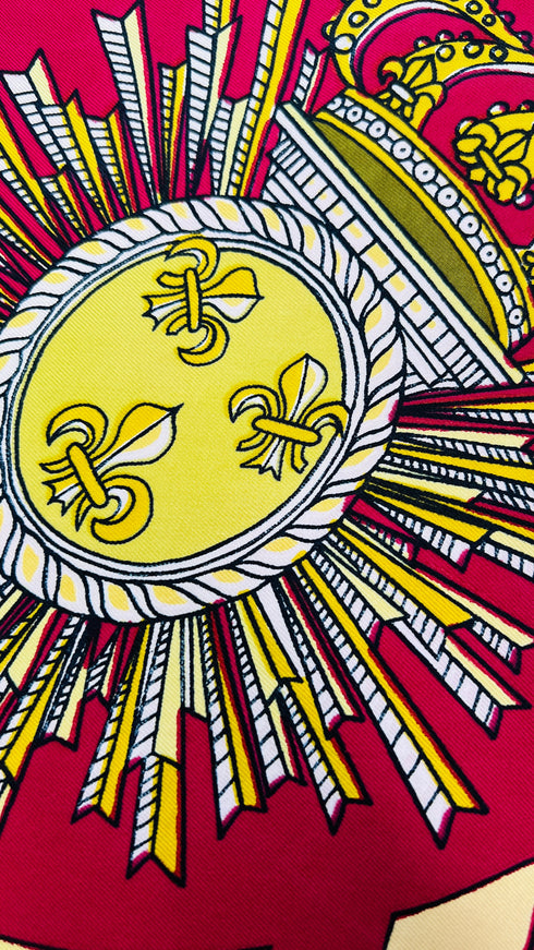 Foulard "Soleil Royal" vintage