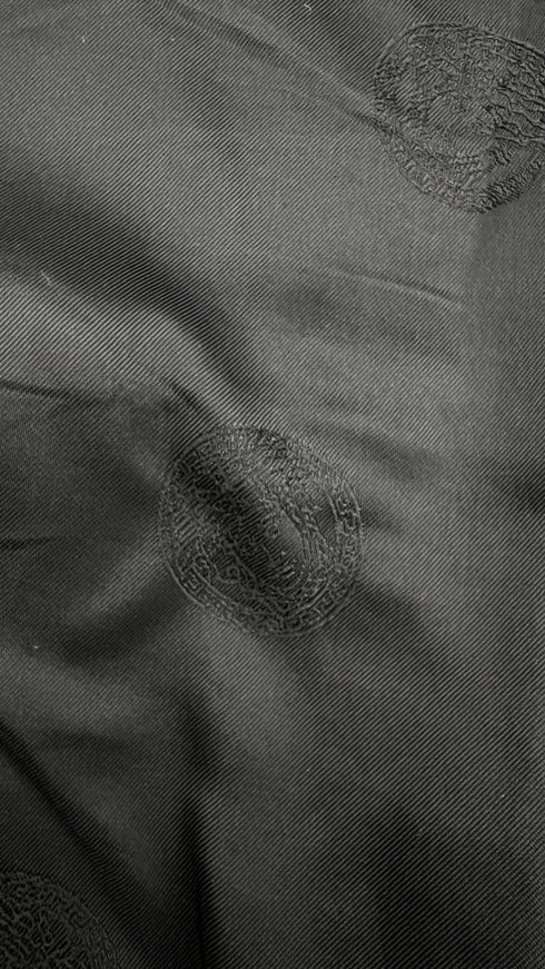 Blazer in pelle con spilla