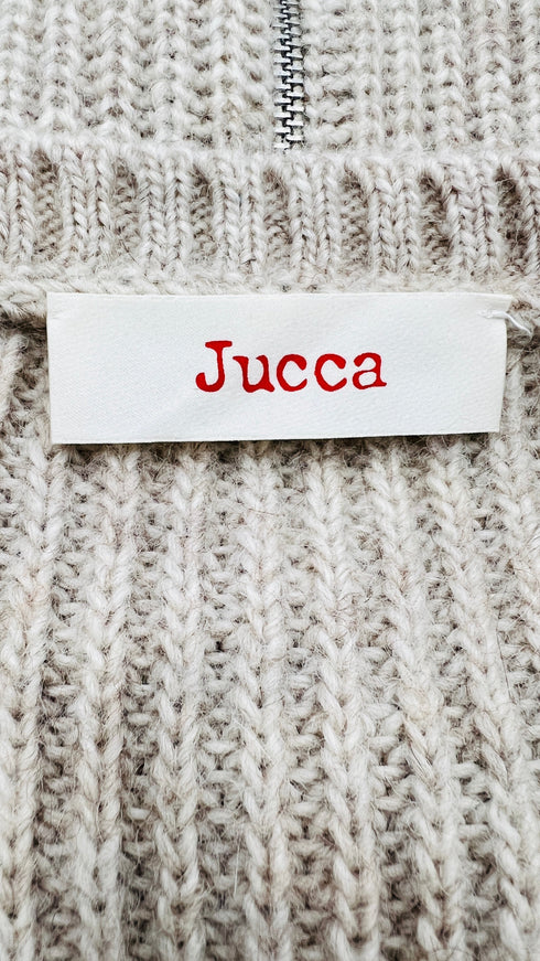 Maglia girocollo zip