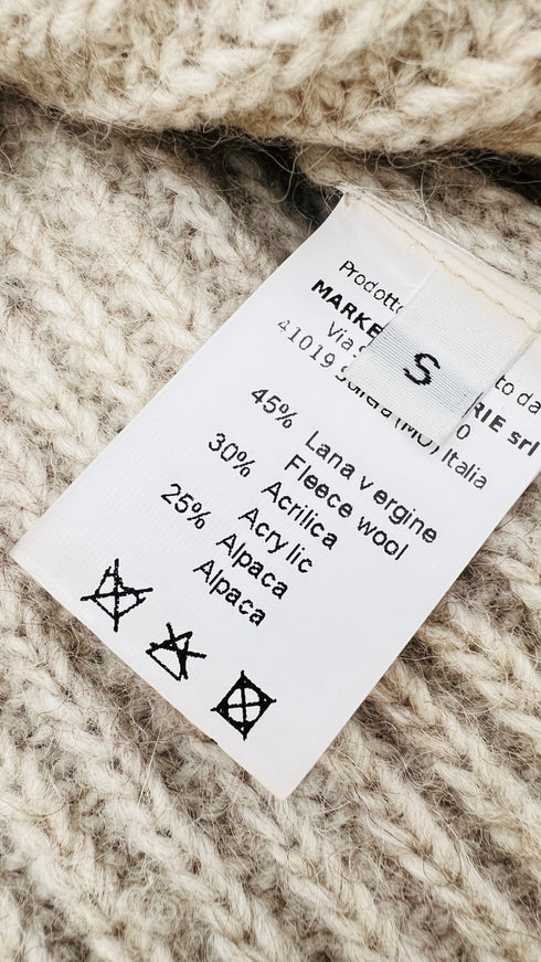 Maglia girocollo zip