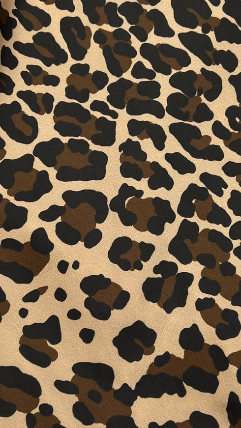 Abito midi chemisier animalier