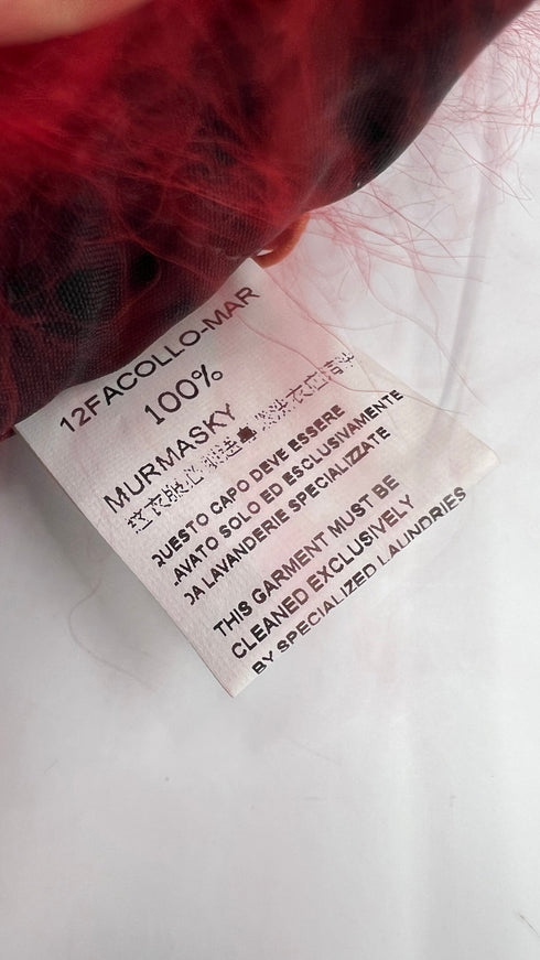 Collo in pelliccia con cartellino