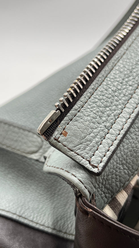 Borsa in pelle multicolor
