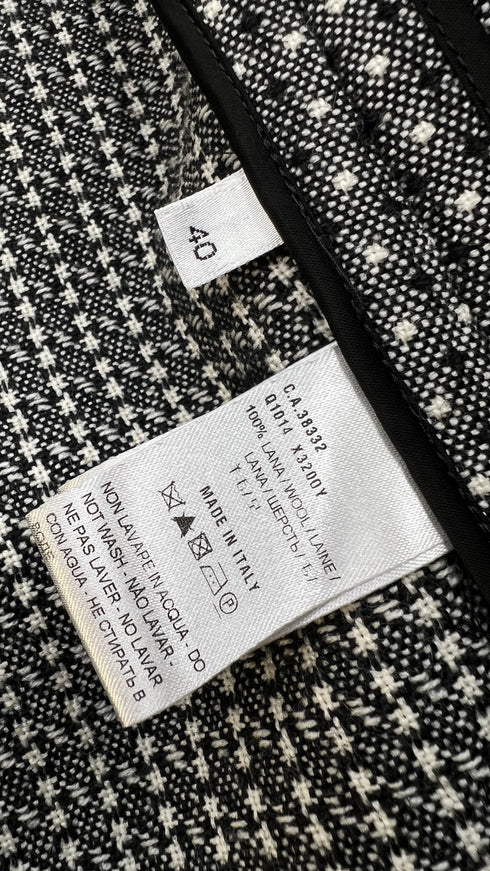 Blazer lana sfrangiata