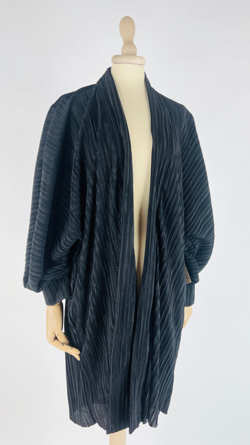 Cardigan plissettato