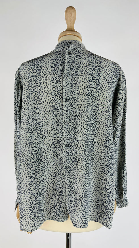 Camicia in seta animalier