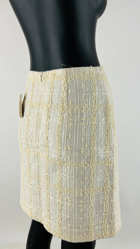 Completo tweed bianco