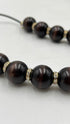 Collana sfere legno