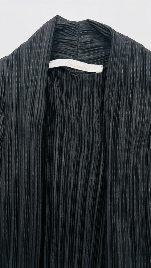 Cardigan plissettato