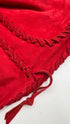Giacca in suede rossa
