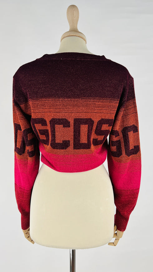 Maglia cropped lurex