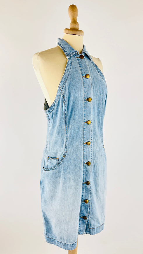 Chemisier corto in jeans