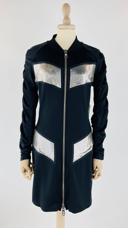 Abito felpa corto nero