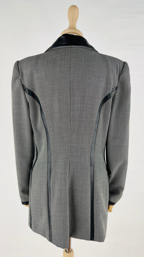 Giacca inserti in pelle vintage