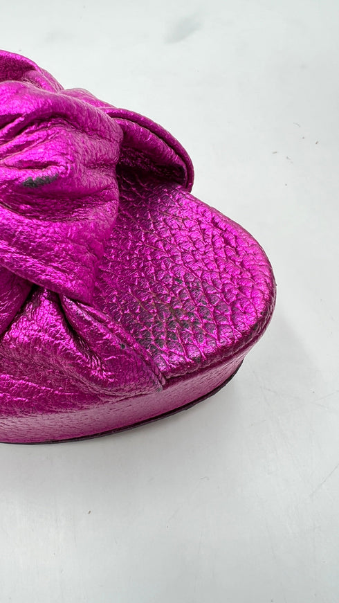 Sandalo fuchsia laminato N.38.5