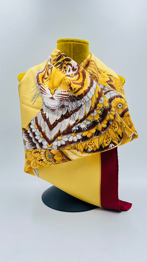 Foulard tigre in seta