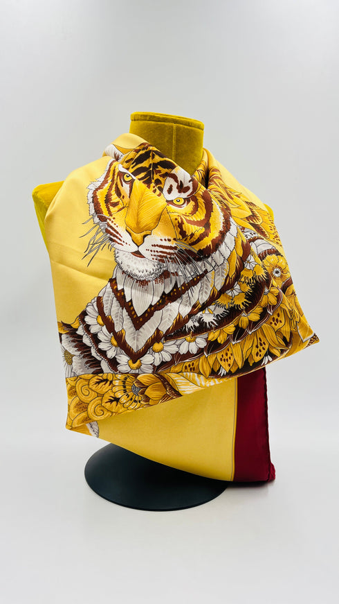 Foulard tigre in seta