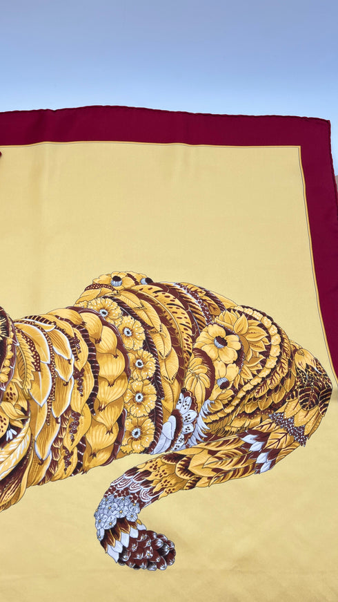 Foulard tigre in seta