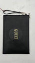 Pochette pelle nera martellata