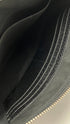 Pochette pelle nera martellata