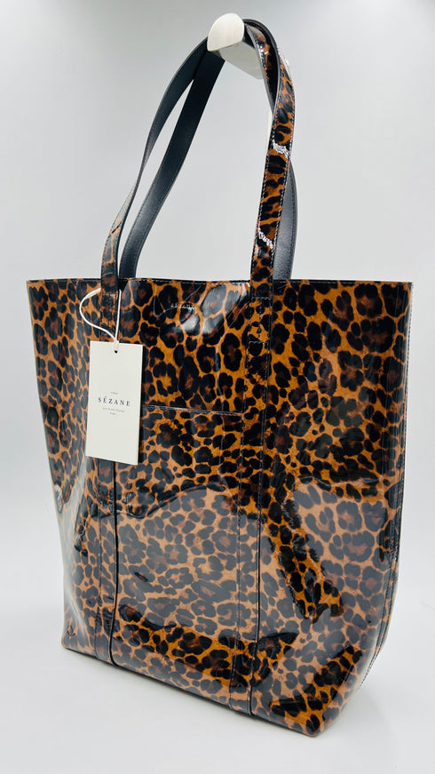 Tote bag animalier con cartellino
