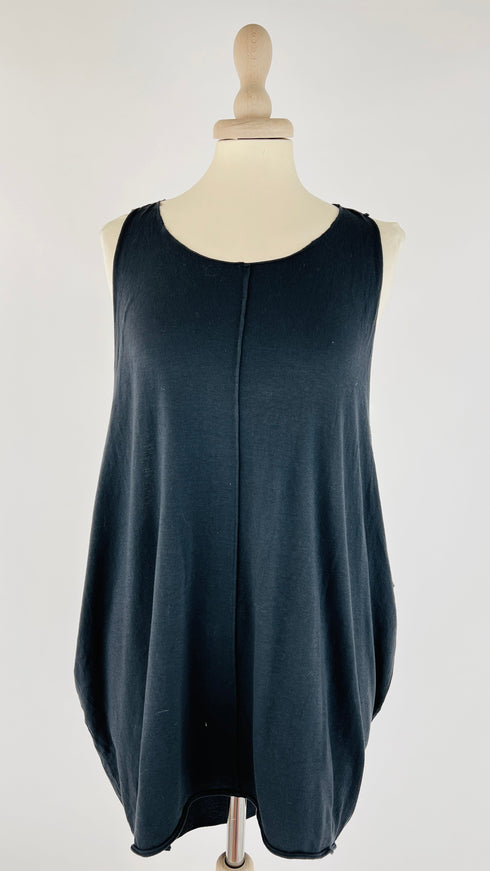 Canotta oversize nera