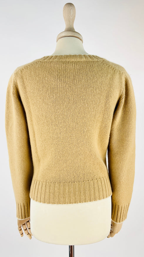 Maglione in cashmere a V