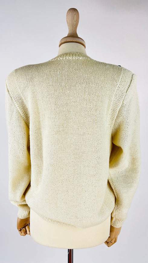 Cardigan ricamato paisley