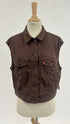 Gilet denim e lino