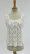 Gilet in cotone bianco