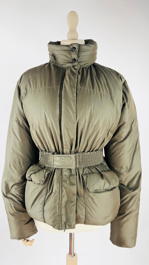 Piumino sfiancato khaki