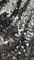 Miniabito di paillettes incrociato