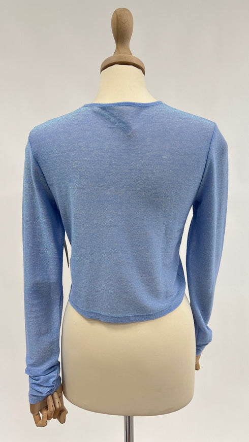 Maglia cropped lurex